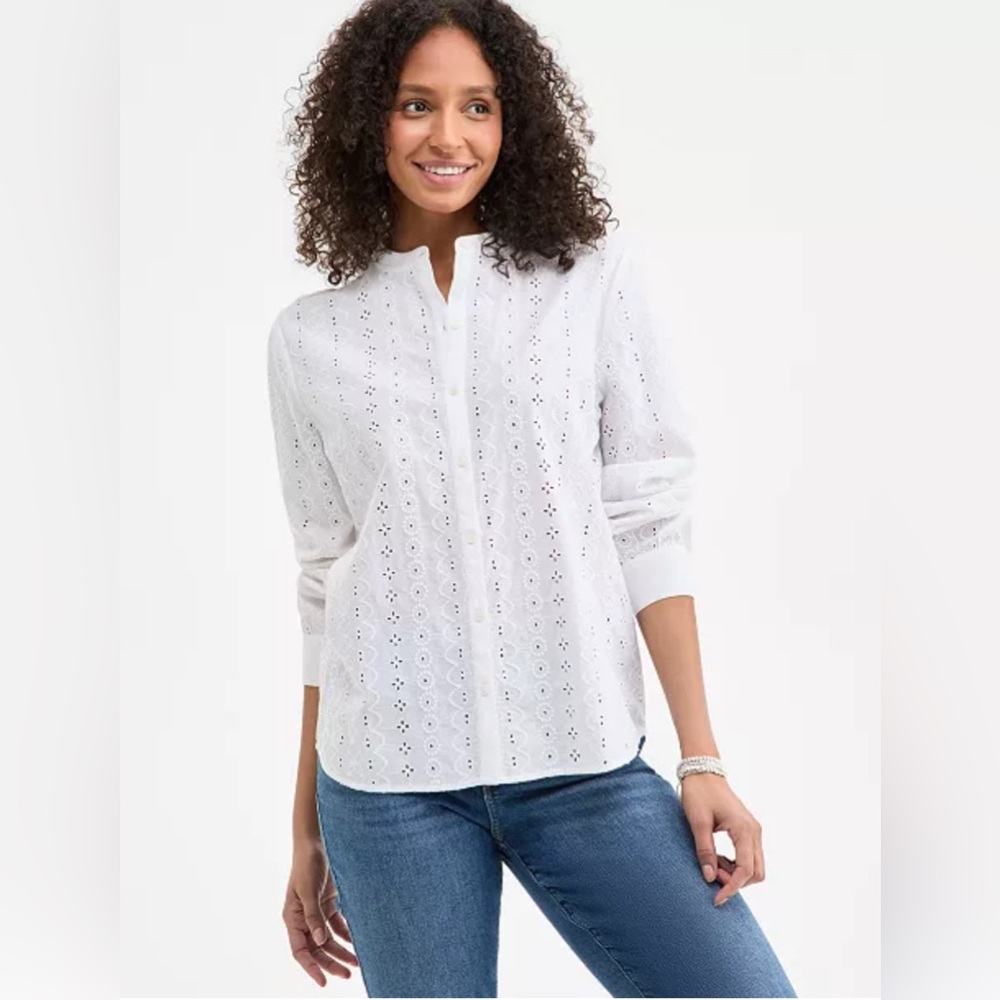 Style & Co
Women's Cotton Eyelet-Embroidered Blouse XL